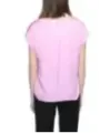 Pinke kurze Rinascimento Bluse locker sitzt