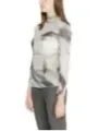 Transparente Rinascimento-Bluse mit Watercolor-Print