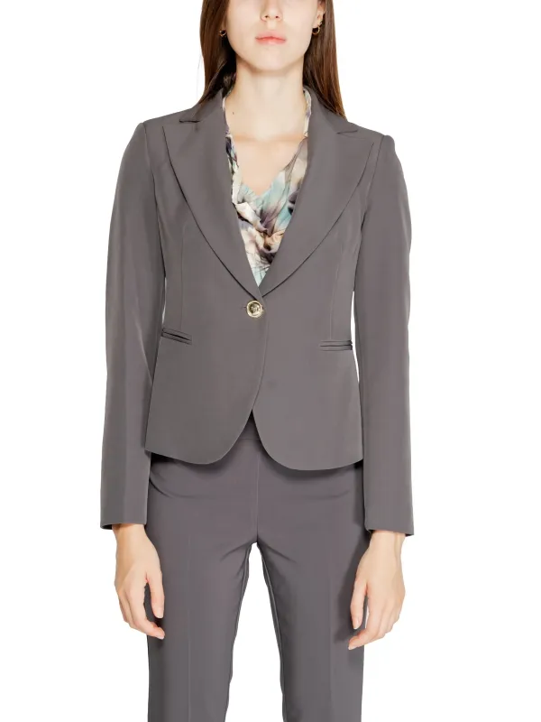 Taupe Rinascimento Blazer, elegante Frau Taupe Rinascimento Blazer, elegante Frau