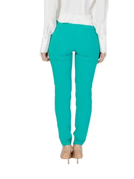 Teal schlanke Damen Leggingshose Rinascimento