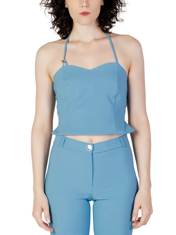 Schwarzes Rinascimento Halter-Spaghetti-Top