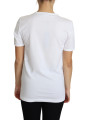 Tops & T-Shirts Crystal-Embellished White Cotton Tee 710,00 € 8056305183889 | Planet-Deluxe
