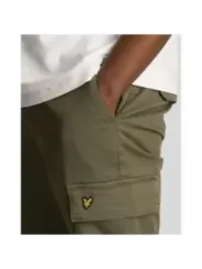 Khaki Cargo-Hose mit Details