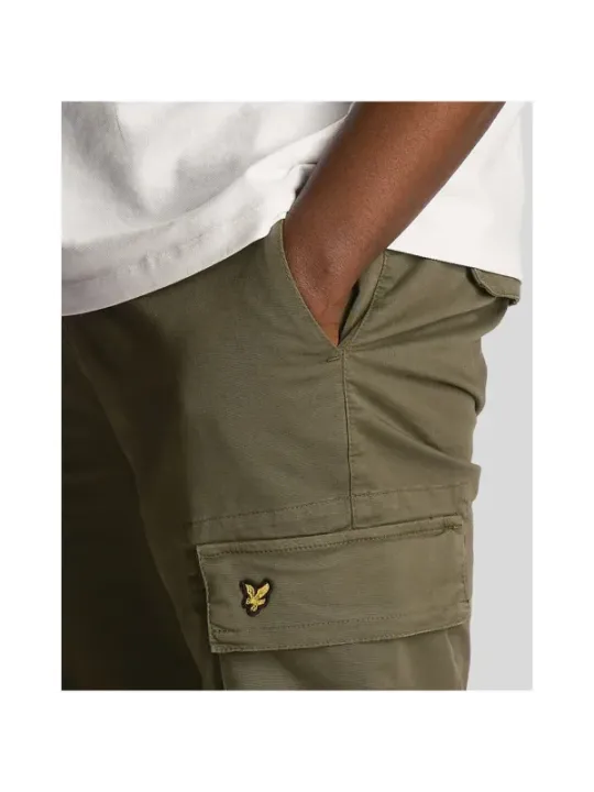 Khaki Cargo-Hose mit Details