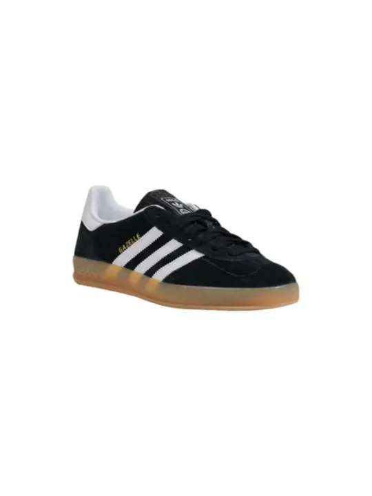 Schwarze Adidas Wildledersneakers mit Streifen