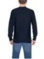 Dunkles Waffelstrick-Pullover, Herrenbekleidung