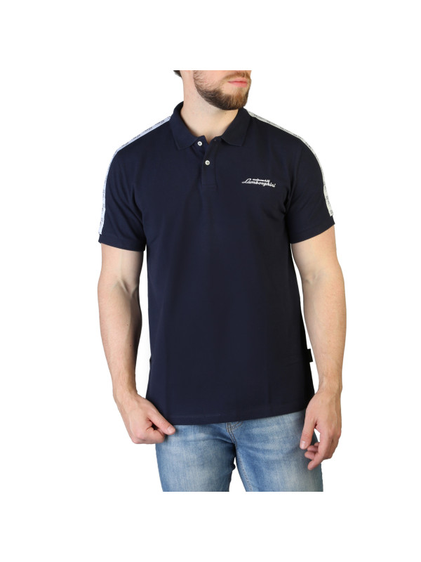 Navy blaues Polohemd mit Logo Navy blaues Polohemd mit Logo