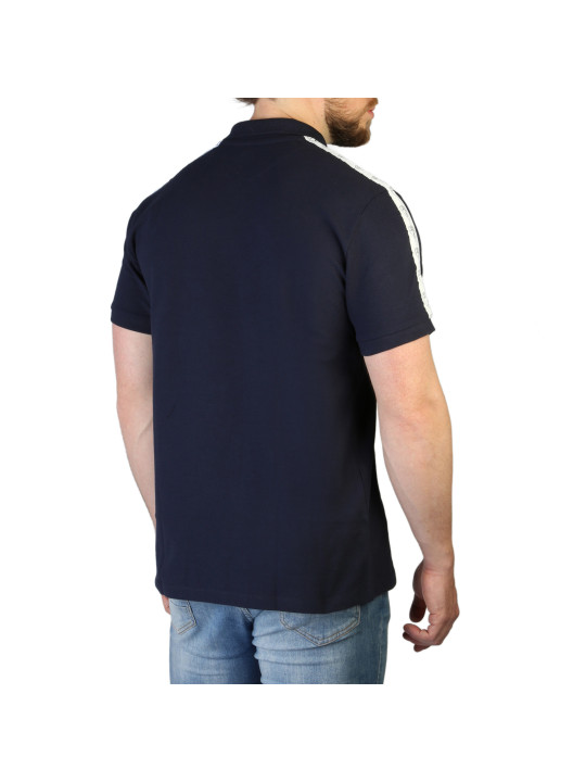 Navyblau gestreiftes Poloshirt