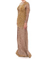 Dresses Exquisite Gold Lace Maxi Dress with Crystals 5.480,00 € 8058091151465 | Planet-Deluxe