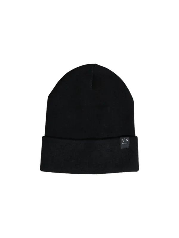 Schwarze Armani Exchange Beanie Mütze Schwarze Armani Exchange Beanie Mütze