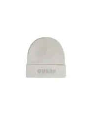 Graue Guess Beanie mit Logo