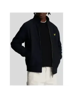 Schwarze Lyle & Scott Bomberjacke