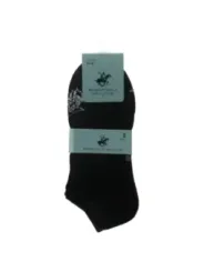 Schwarze Socken mit Polospieler-Logo