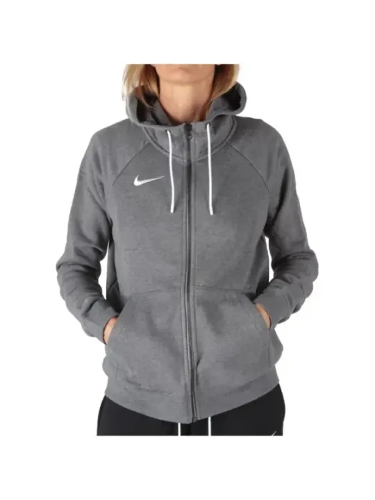 Grauer Nike Kapuzenpullover mit Reißverschluss
