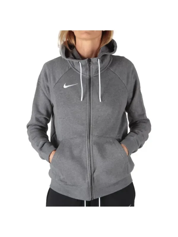 Grauer Nike Kapuzenpullover mit Reißverschluss Grauer Nike Kapuzenpullover mit Reißverschluss