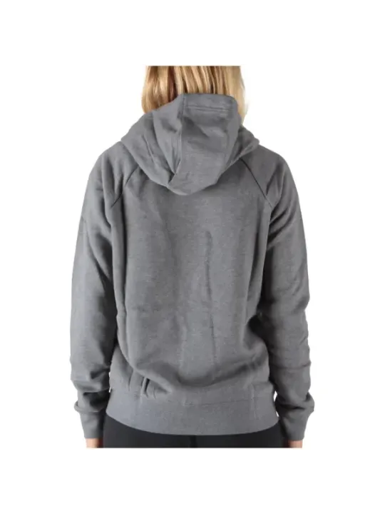 Grauer Nike Fleece Kapuzenpullover