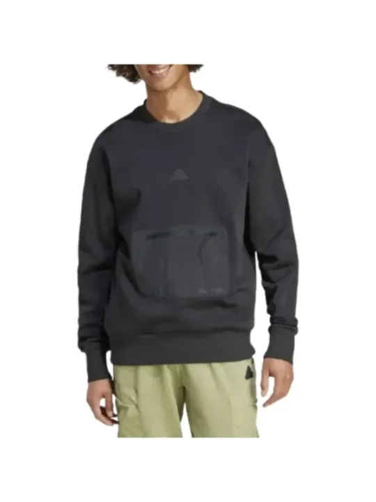 Graues Adidas-Sweatshirt mit Logo
