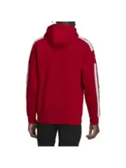 Roter Adidas Kapuzenpullover mit Logo
