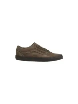 Dunkelbraune Vans Leder-Sneaker
