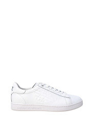 Weiße EA7 Leder Sneaker Herren