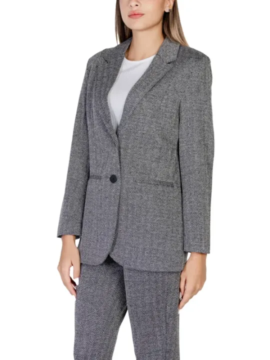 Graues Tweed Blazer und Hose