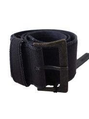 Belts Elegant Black Leather Classic Belt 180,00 € 7333413032355 | Planet-Deluxe