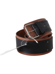 Belts Elegant Leather Fashion Belt in Brown Black 230,00 € 7333413032386 | Planet-Deluxe