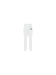 Jeans & Pants Chic White Cotton Pants with Rainbow Accents 150,00 € 8054807746052 | Planet-Deluxe