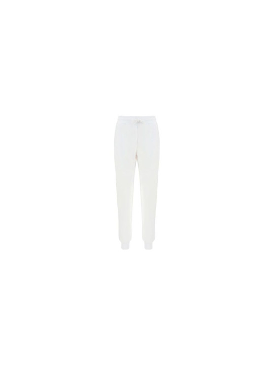 Jeans & Pants Chic White Cotton Pants with Rainbow Accents 150,00 € 8054807746052 | Planet-Deluxe