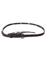 Belts Elegant Brown Leather Belt with Rustic Hardware 180,00 € 7333413032416 | Planet-Deluxe
