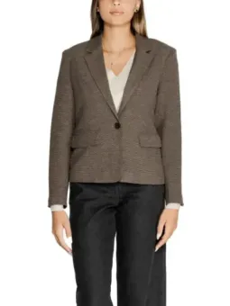 Braunes Tweed Blazer für Damen