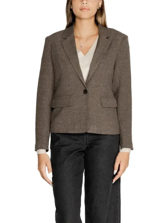 Braunes Tweed Blazer für Damen