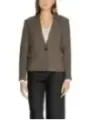 Braunes Tweed Blazer für Damen