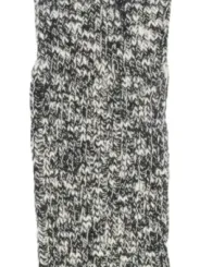 Gestrickte Birkenstock Socken weiß-schwarz.