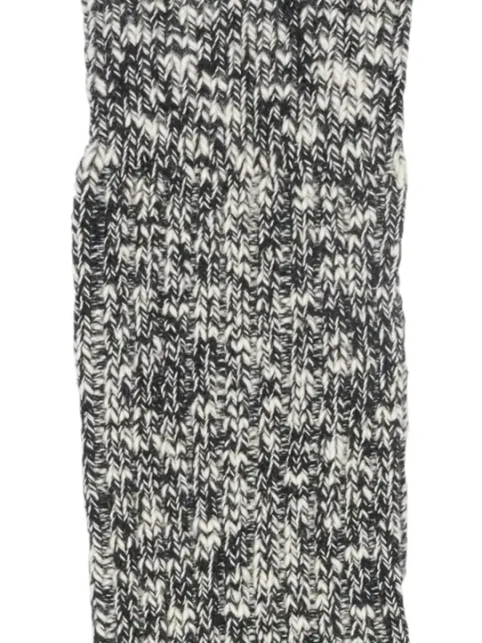 Gestrickte Birkenstock Socken weiß-schwarz.