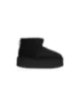 Schwarzer Stiefel mit Gummisohle