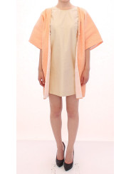 Jackets & Coats Chic Pink Silk-Blend Short Sleeve Coat 820,00 € 8050246186992 | Planet-Deluxe
