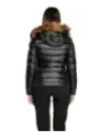 Schwarze gesteppte Blauer Daunenjacke hinten