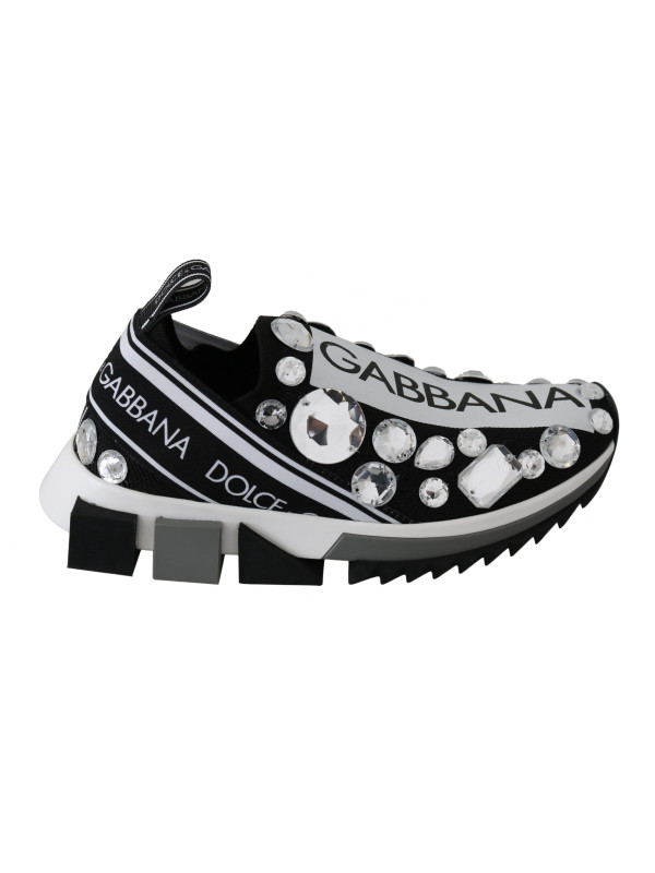 Sneakers Chic Monochrome Crystal Studded Sneakers 1.030,00 € 8054319405720 | Planet-Deluxe