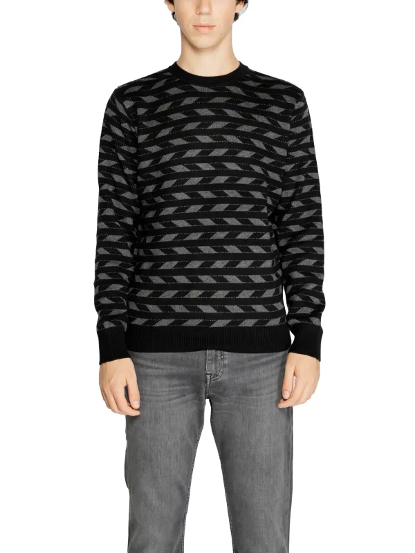 Schwarzer geometrischer Antony Morato Pullover Schwarzer geometrischer Antony Morato Pullover
