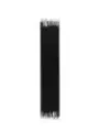 Schwarzer Wollschal mit Fransenhemd