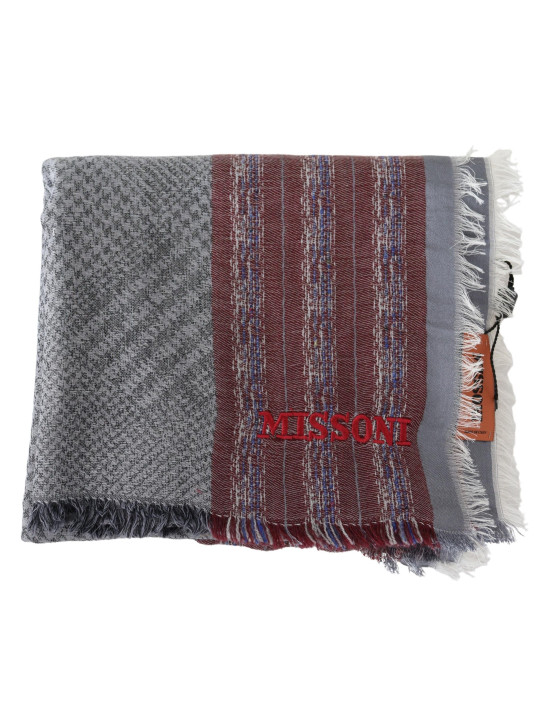 Scarves Chic Multicolor Wool Blend Designer Scarf 310,00 € 8058301883053 | Planet-Deluxe
