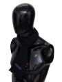 Scarves Elegant Black Wool Unisex Scarf 310,00 € 7333413005823 | Planet-Deluxe