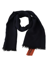 Scarves Elegant Black Wool Unisex Scarf 310,00 € 7333413005823 | Planet-Deluxe