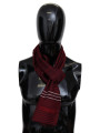 Scarves Elegant Wool Silk Blend Striped Scarf 310,00 € 8058301883435 | Planet-Deluxe