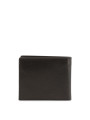 Schwarzes Lederbrieftasche mit Magnetverschluss