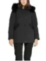 Damen Winterjacke mit Kunstpelz Kapuze