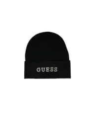 Schwarze Guess-Mütze mit Logo