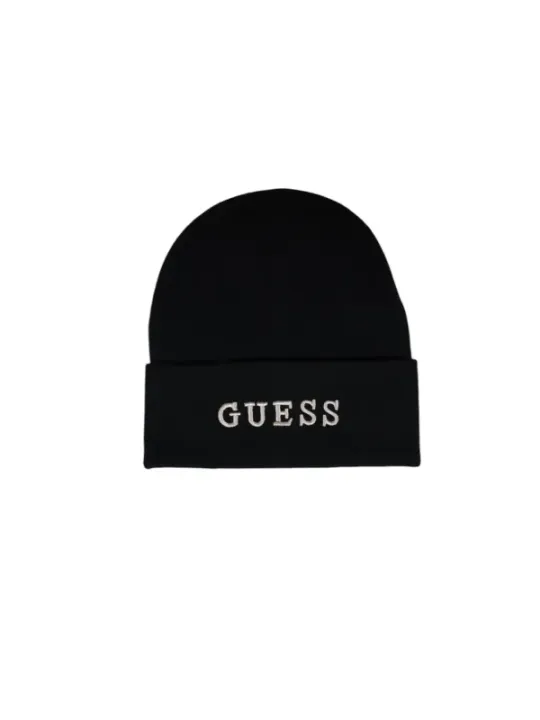 Schwarze Guess-Mütze mit Logo
