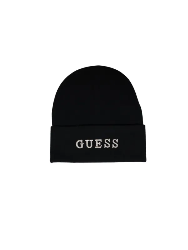 Schwarze Guess-Mütze mit Logo Schwarze Guess-Mütze mit Logo
